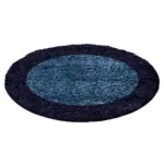 Möbelix Hochflor Teppich Dunkelblau Life Rund Ø 160 Cm