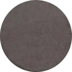 Hochflor Teppich Hellbraun Ata Rund &Oslash; 120 cm