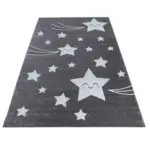 Möbelix Kinderteppich Stern Grau/weiß Kids 80x150 Cm