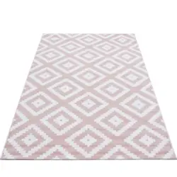 Webteppich Pink Naturfaser Plus Pink 120x170 Cm