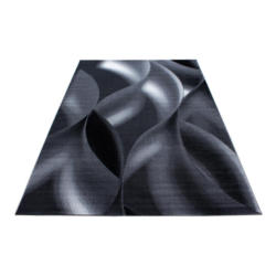 Webteppich Schwarz Naturfaser Plus Black 160x230 cm