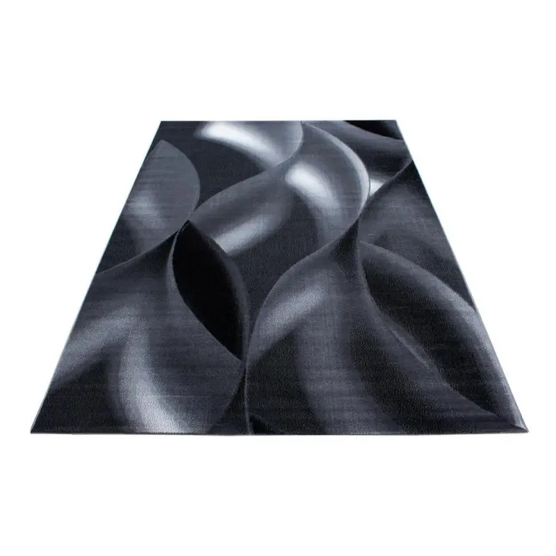 Webteppich Schwarz Naturfaser Plus Black 200x290 Cm