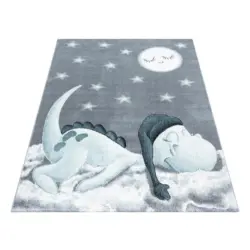 Kinderteppich Dinosaurier Blau Bambi 120x170 cm