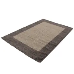 Hochflor Teppich Taupe Life 300x400 cm