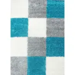 Möbelix Hochflor Teppich Türkis Life 120x170 Cm