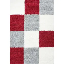 Hochflor Teppich Rot Life 160x230 cm
