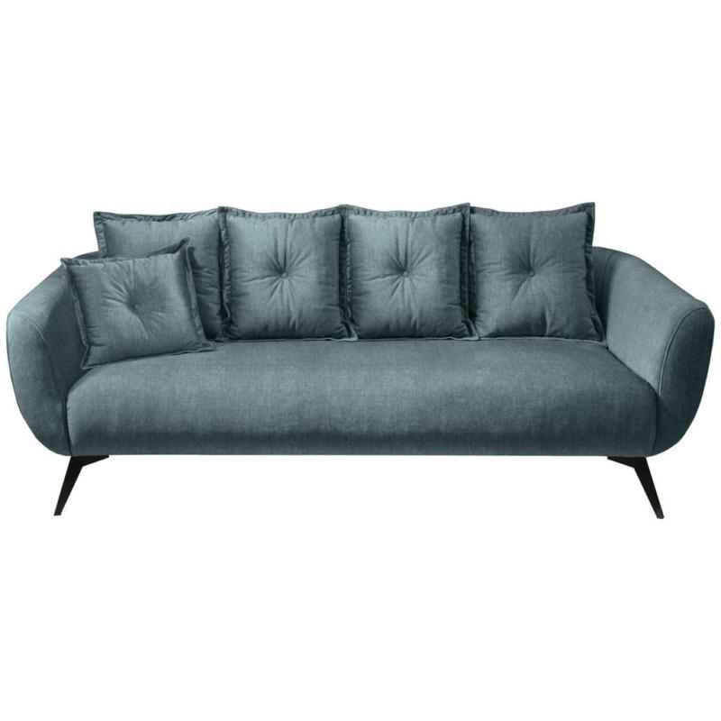 3-Sitzer-Sofa Baggio mit Kissen Blau