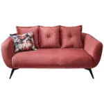 Möbelix 2,5-sitzer-sofa Baggio Mit Kissen Koralle