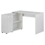 Möbelix Eckschreibtisch Mit Stauraum Bxh: 120x75,5 Cm Wohnling Weiß