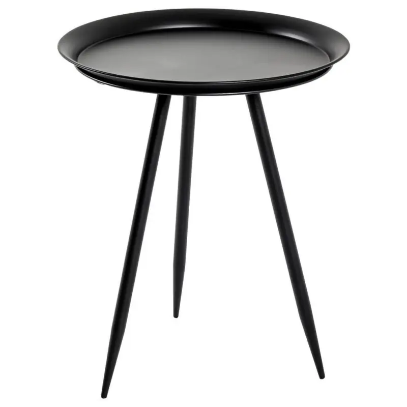 Beistelltisch Rund Nomi, Schwarz
