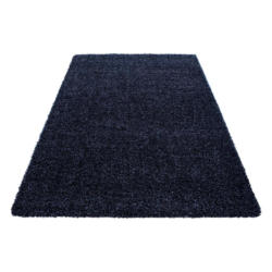 Hochflor Teppich Dunkelblau Life 80x250 Cm