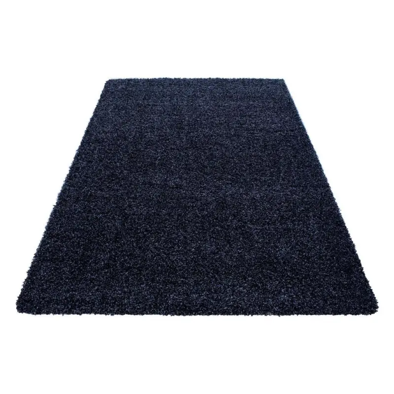Hochflor Teppich Dunkelblau Life 100x200 Cm