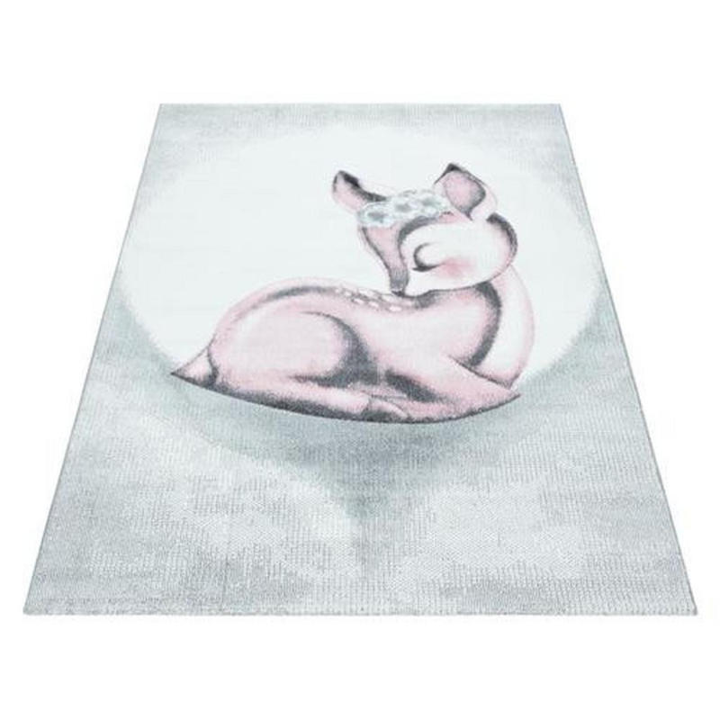 Kinderteppich Rehkitz Pink Bambi 120x170 cm