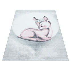 Kinderteppich Rehkitz Pink Bambi 80x150 cm