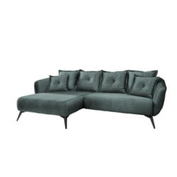 Ecksofa Baggio Mit Kissen Textil Koralle