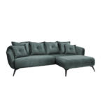 Möbelix Ecksofa Baggio Mit Kissen Textil Blau/grün