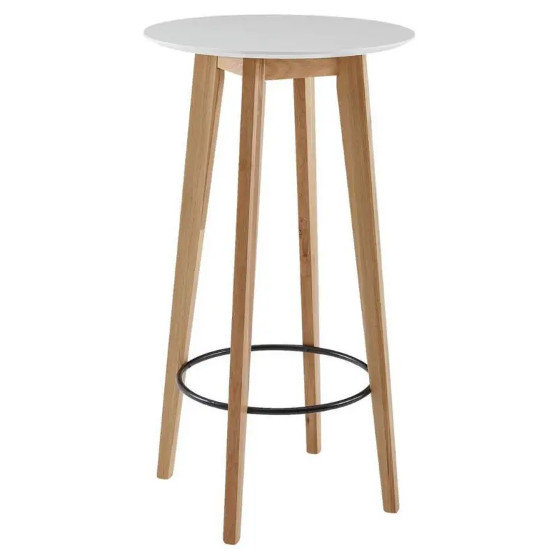 Stehtisch Rund Wohnling 60x110x60 Cm Wei&szlig;