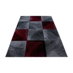 Webteppich Rot Naturfaser Plus 160x230 Cm