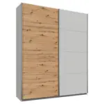 M&ouml;belix Schwebet&uuml;renschrank 181 Cm Feldkirch 8, Grau/eiche Dekor