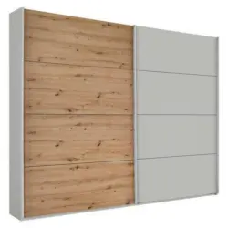 Schwebet&uuml;renschrank 271 Cm Feldkirch 8, Grau/eiche Dekor