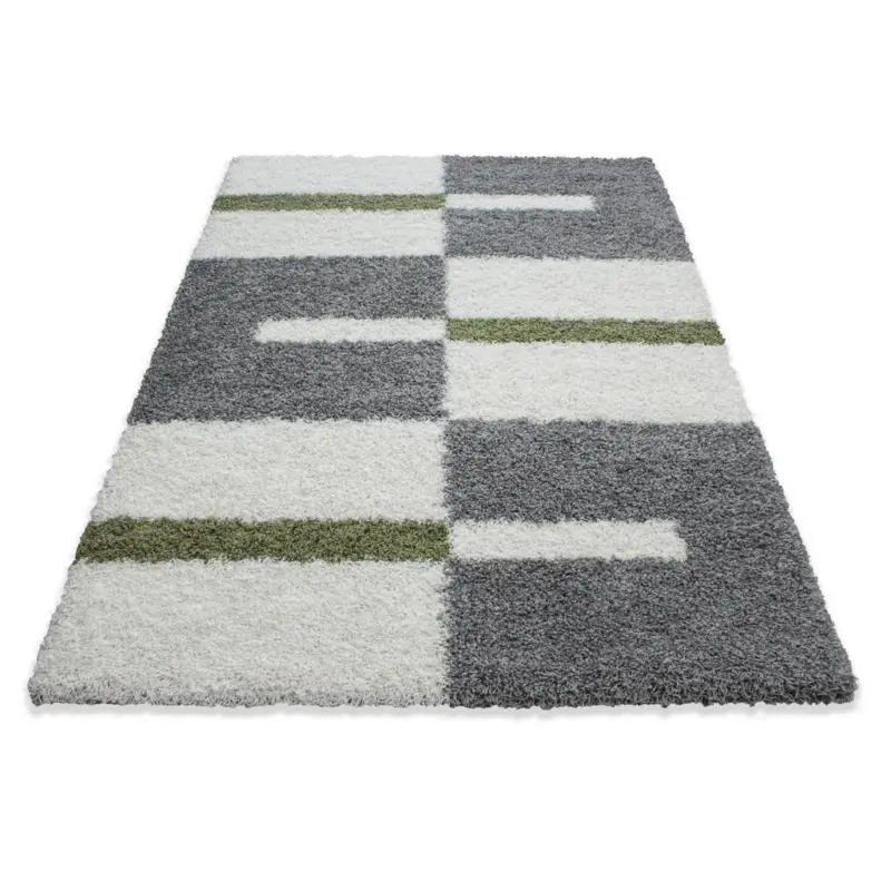 Hochflor Teppich Grün Gala 280x370 cm