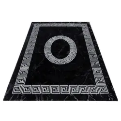 Webteppich Schwarz/weiß Naturfaser Plus 200x290 Cm