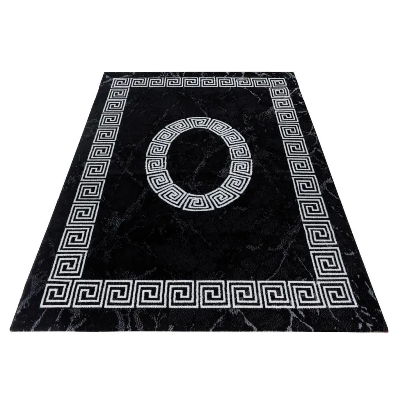 Webteppich Schwarz/weiß Naturfaser Plus 200x290 Cm