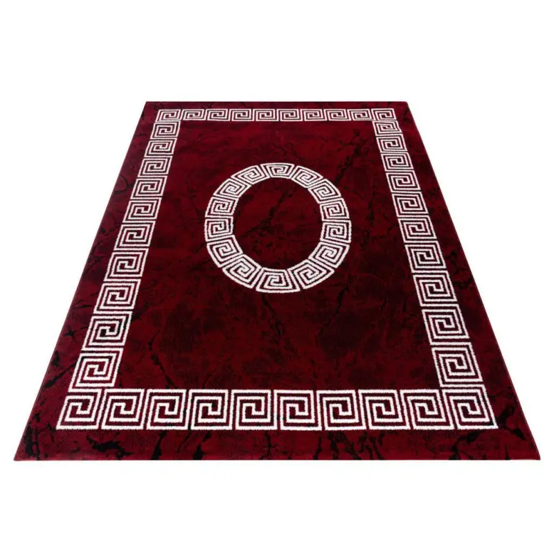 Webteppich Rot/weiß Naturfaser Plus 160x230 Cm