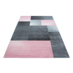 Webteppich Pink Naturfaser Lucca 120x170 cm