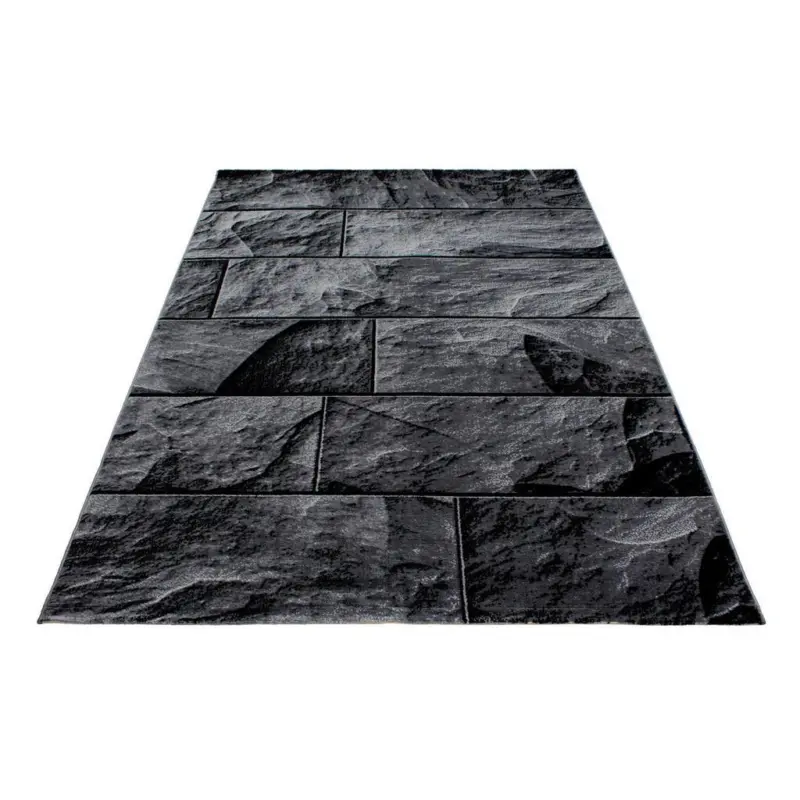 Webteppich Schwarz Naturfaser Parma 200x290 Cm
