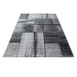 Teppich Läufer Schwarz Parma 80x300 Cm