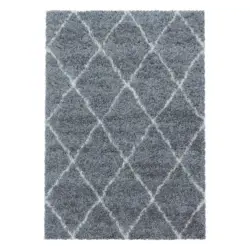 Hochflor Teppich Grau Alvor 160x230 Cm