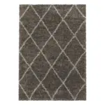 Möbelix Hochflor Teppich Taupe Alvor 280x370 cm