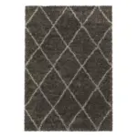 Möbelix Hochflor Teppich Taupe Alvor 160x230 cm