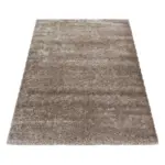 Möbelix Hochflor Teppich Taupe Brilliant 120x170 Cm