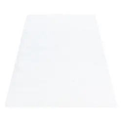 Hochflor Teppich Weiß Brilliant 160x230 Cm