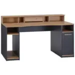 Möbelix Gamingtisch mit Monitoraufsatz B160cm H 92cm Speed, Anthrazit