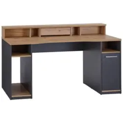 Gamingtisch mit Monitoraufsatz B160cm H 92cm Speed, Anthrazit