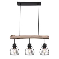 Hängeleuchte H: 140 cm 3-Flammig