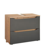 Möbelix Waschbeckenunterschrank Giga B: 70 Cm Eichefarben/anthrazit