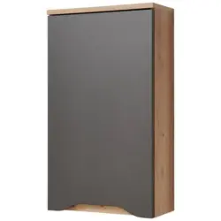 Hängeschrank Giga B: 40 Cm, Anthrazit/eiche Dekor