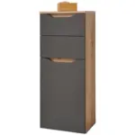 Möbelix Unterschrank Mit Softclose Giga B: 40 Cm, Eiche/anthrazit
