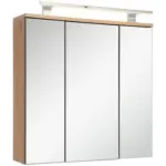 Möbelix Spiegelschrank Giga Mit Led 3- Türig Bxhxt 70x70x19 Cm