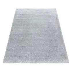 Hochflor Teppich Silber Brilliant 160x230 cm