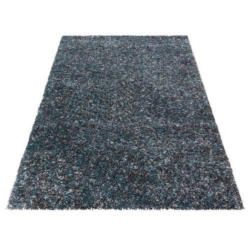 Hochflor Teppich Blau Enjoy 80x150 cm