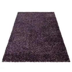 Hochflor Teppich Lila Enjoy 120x170 cm