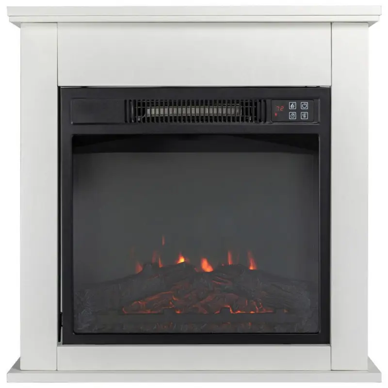 Elektrokamin Tempora 2000 W Weiß mit Fernbedienung