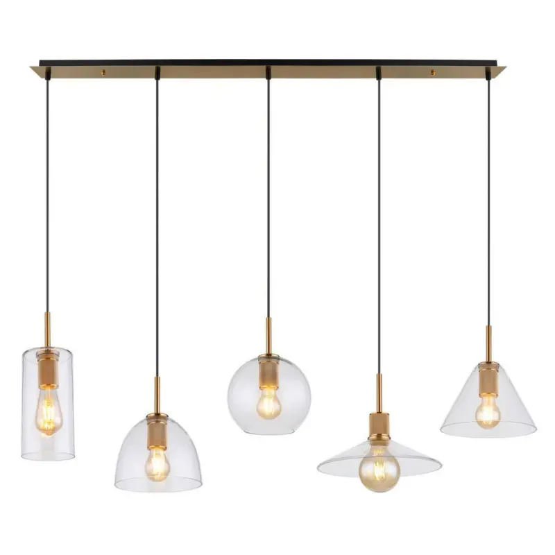 Hängeleuchte H: 120 Cm 5-Flammig,leuchtmittel Wählbar