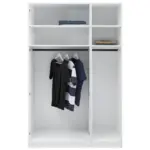 Möbelix Offener Kleiderschrank 137 Cm Unit Weiß