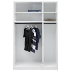 Offener Kleiderschrank 137 Cm Unit Weiß